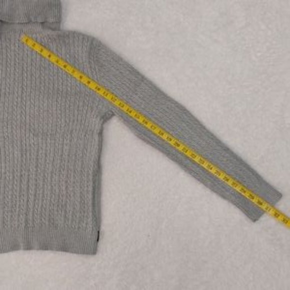 FREE with Bundle American Living 100% Cotton Grey Cable Knit Turtleneck Size XL - Picture 10 of 13